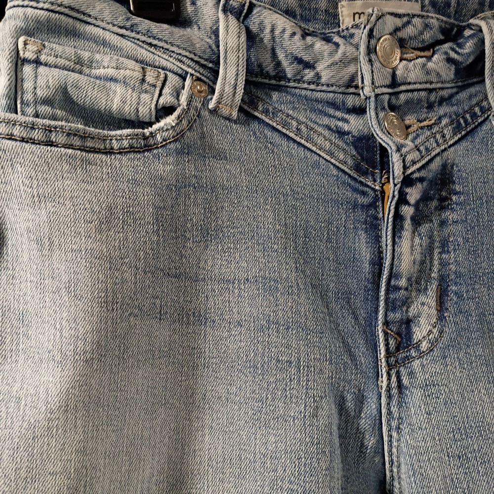 EUC High Rise Original Fit Kick Boot Ankle Women's Size 8 Short Blue Denim Jeans - Picture 7 of 12